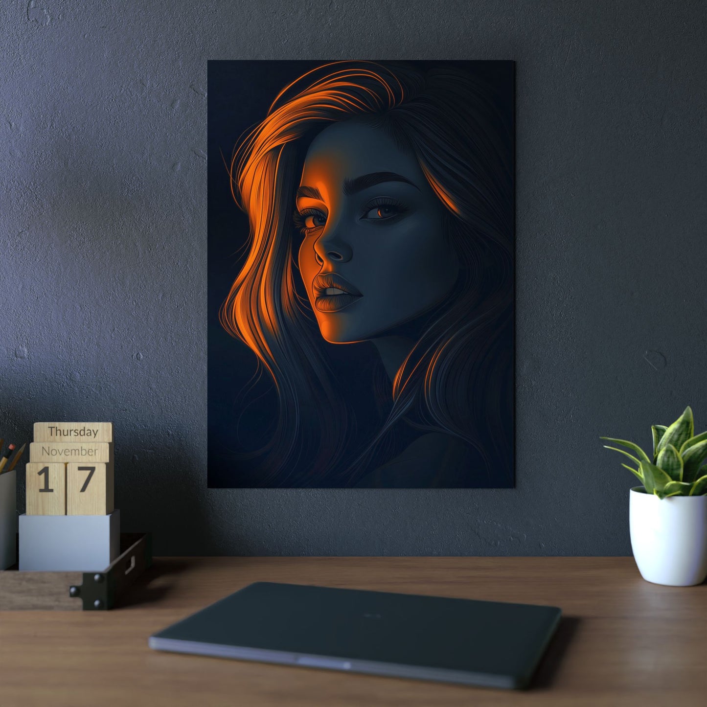 Nocturnal Elegance: A Dark Aesthetic Portrait