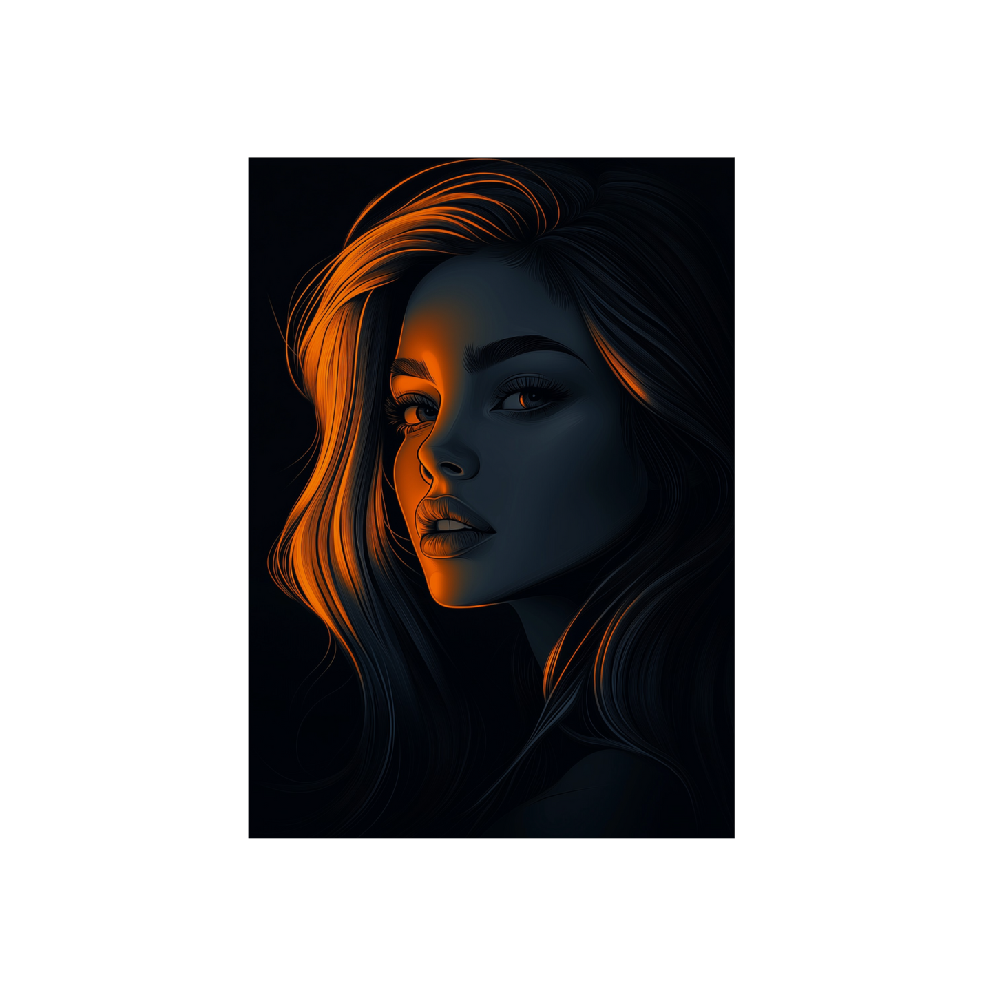 Nocturnal Elegance: A Dark Aesthetic Portrait