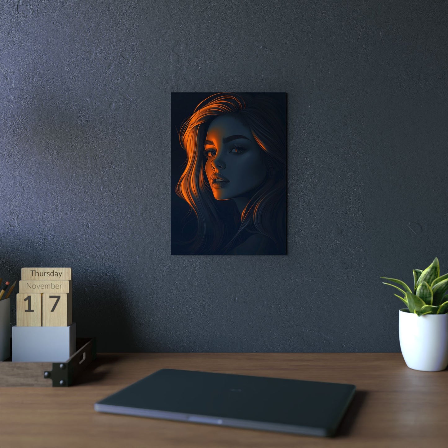 Nocturnal Elegance: A Dark Aesthetic Portrait