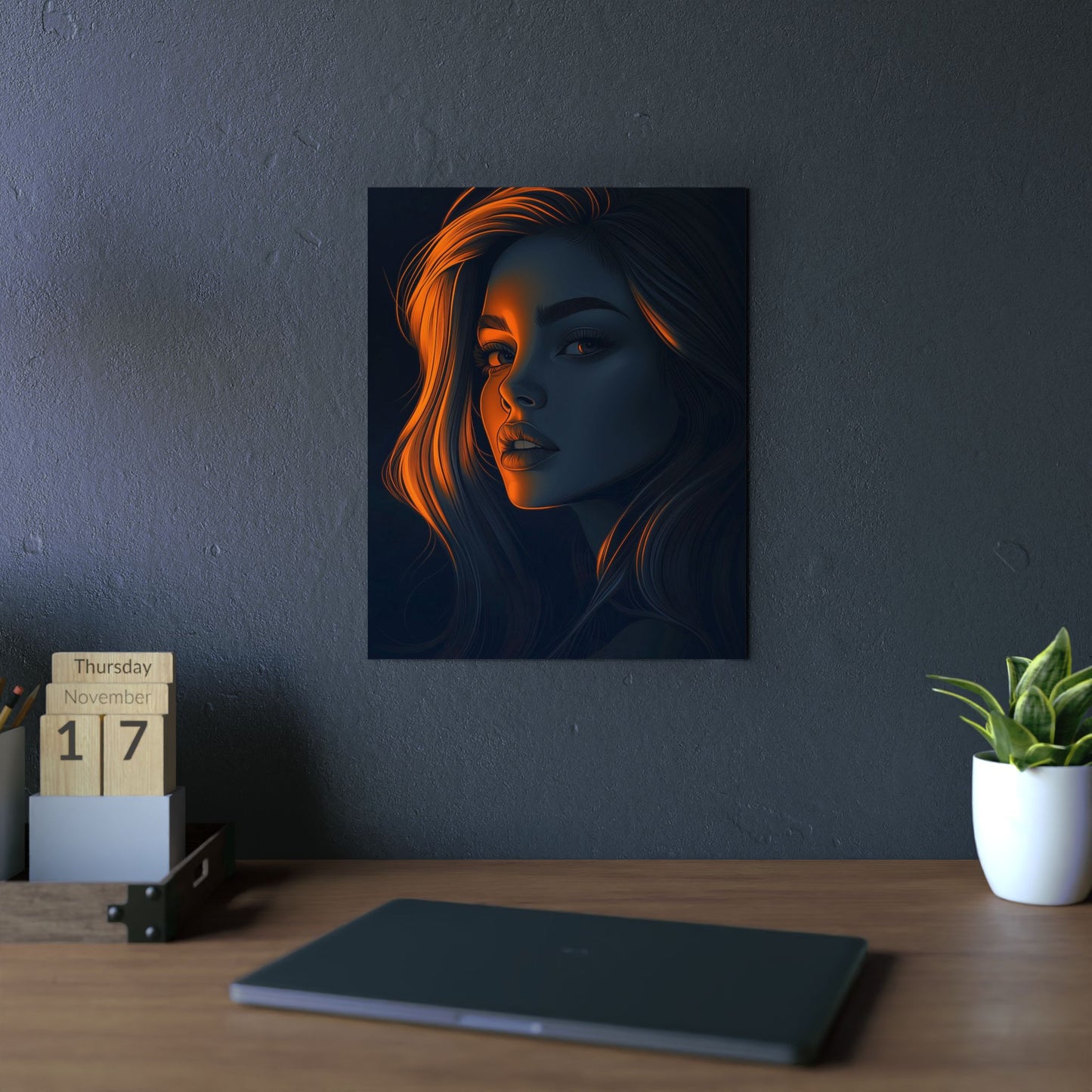 Nocturnal Elegance: A Dark Aesthetic Portrait