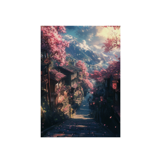 Mountain Glow: The Sakura Haven